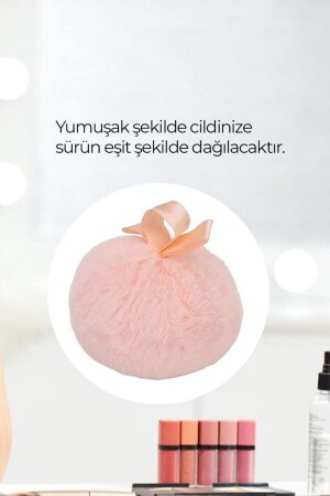 Peluş Yuvarlak Pudra Süngeri Pembe - 9