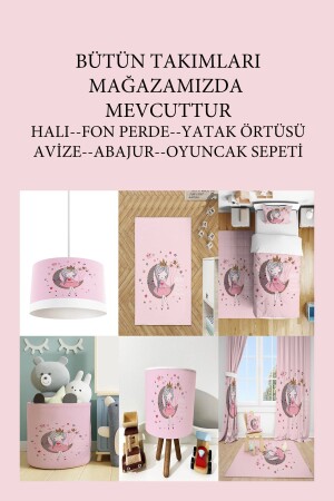 Pembe Mini Bebek Ve Çocuk Odası Abajur - 6