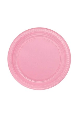 Pembe Plastik Tabak 22 Cm 25li - 1