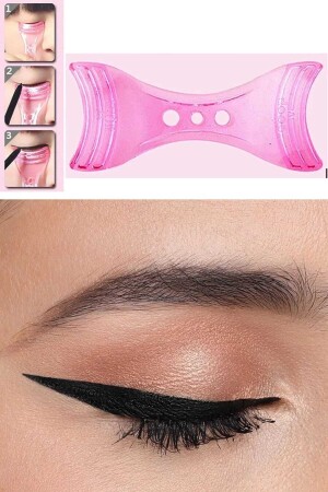 Pembe Renk Eyeliner Sürme Aparatı - 2