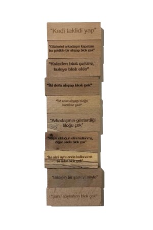 Penalized Jenga – Balancespiel – Naturholz-Jenga CJG-02 - 10