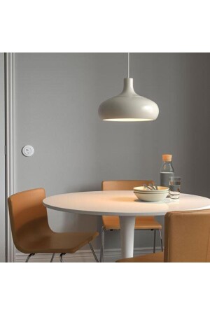 Pendelleuchte Aluminium Beige Farbe Meridyendukkan 38 cm Ovale Lampe Pendelleuchte 8497fc - 5