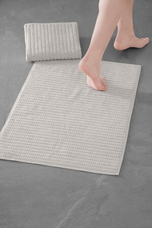 Penta Bathmat 202 - Yeni Trend, 50x75cm. 2ad. Premium Ayak Havlusu - Banyo Paspas Seti P00028 - 1