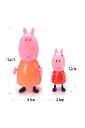 Peppa Pig Action Figure - Domuz Peppa Ailesi Aksion Figür Tam Set 14'lü PeppaPig14lü - 8