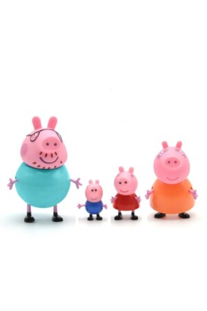 Peppa Pig Action Figure - Domuz Peppa Ailesi Aksion Figür Tam Set - 4