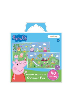 Peppa Pig - Reusable Sticker: Outdoor Fun - Tak Çıkar Çıkarma Oyunu - 110 Çıkartma MRPEPPA001 - 3