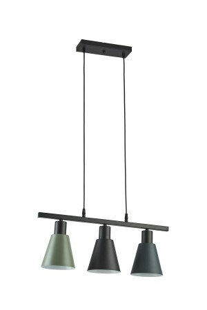 Pera Special Design Modern Cafe Kitchen Living Room Row Schwarz – Anthrazit – Grün 3-teiliger Hängelampen-Kronleuchter PRA99 - 5