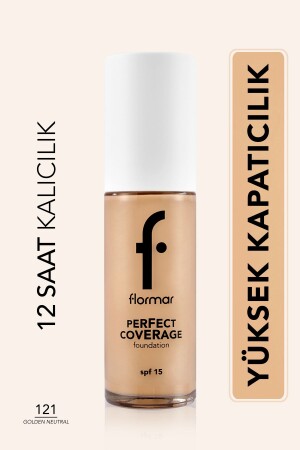 Perfect Coverage Intense Coverage Foundation auf Wasserbasis (NEUTRALER UNTERTON) -121 Golden Natural -8682536058322 - 1