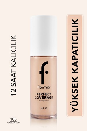 Perfect Coverage Intense Coverage Foundation auf Wasserbasis (PINK UNDERTONE) -105 Porcelain Ivory -8682536058223 - 2