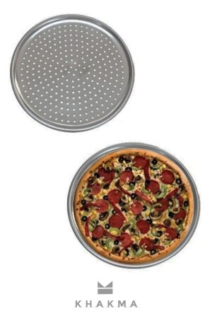 Perforiertes Pizzablech Lahmacun Pita-Tablett 32 cm LİLYA1184 - 2