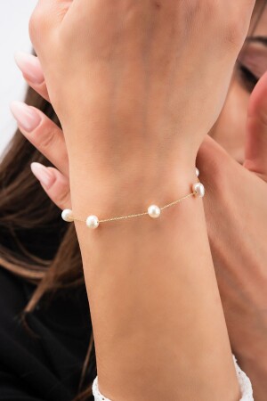 Perlgoldenes Armband - 5