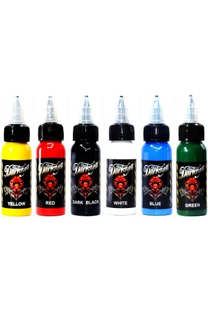 Permanentes Tattoo-Farbset, professioneller Tattoo-Farbstoff, 6 Farben, 30 ml, 522565 - 2