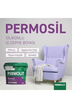 Permosil Silikonlu Silinebilir 20kg Renk Beyaz Prm2454 - 4