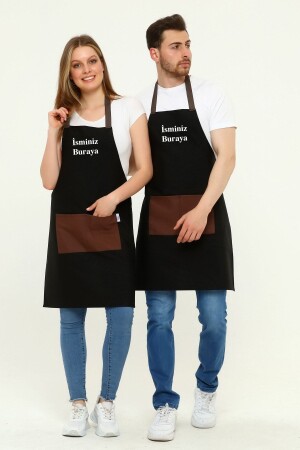 Personalisierte, mit Namen bestickte Schürze für Küche, Café, Koch, Barista, Kellner, Florist, Friseur, Schürze, 1 Stück. NB - 2