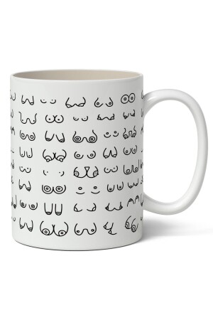 Personalisierte Tasse mit Brustwarzen-Aufdruck – Geschenk für Liebhaber oder Freundin - 3