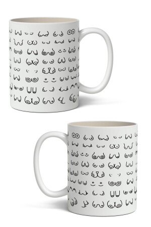 Personalisierte Tasse mit Brustwarzen-Aufdruck – Geschenk für Liebhaber oder Freundin - 4