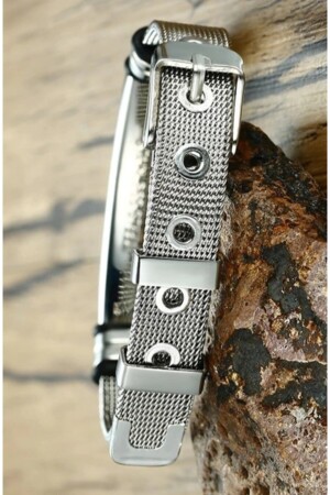 Personalisiertes Herrenarmband aus Mesh-Gürtel mit Kordel und Namen Scb13s MDL-SCB13S - 7