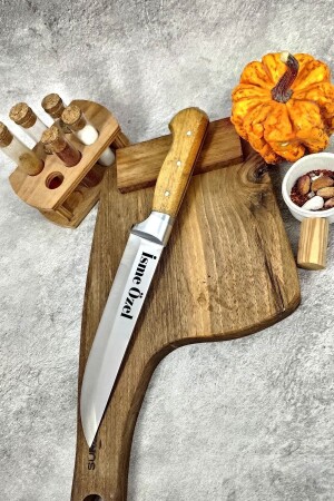 Personalisiertes Opfermesser Metzgermesser Fleisch - Holzgriff - 32 cm. - 5