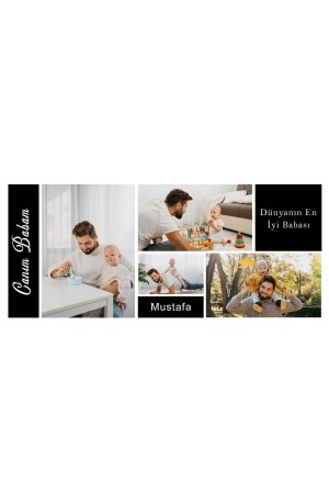 Personalisiertes Vatertagsgeschenk für Papa, Tasse mit Foto, Namen und Nachricht 1016736 - 8