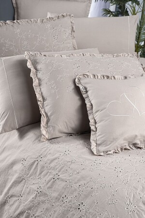 Peşte V5 Percale Nevresim Takımı Çift Kişilik ZMRSRVSTN087 - 5