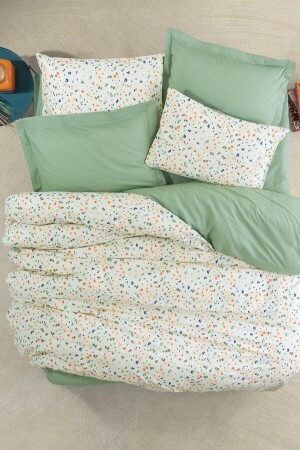 Petite Doppelbett-Bettbezug-Set Lola Green 8680108063101 - 1