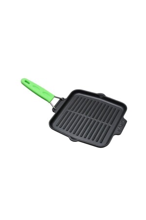 Pfanne mit Silikongriff, Gusseisengrill, 21 x 21 cm, 813104070012 - 4