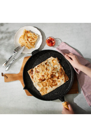 Pfannkuchenpfanne aus Gusseisen mit Granitdekor, 33 cm, AND425 - 6