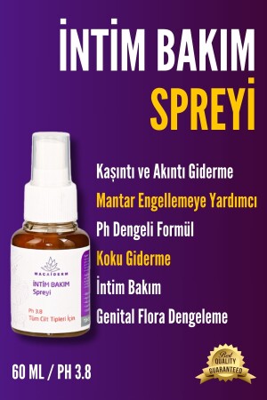 Ph Dengeli- Koku- Mantar- Kaşıntı Ve Akıntı Giderici- Genital Bölge Için Intim Bakım Spreyi 60ml - 2