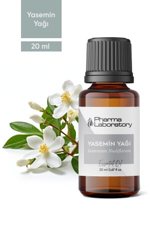 Pharma Lab 20 ml reines und natürliches ätherisches Jasminöl, ätherisches Duftöl, Räuchergefäßöl, Diffusor-Essenz - 1