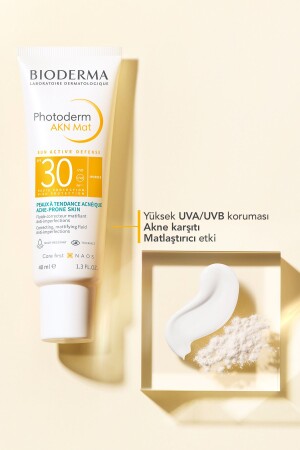 Photoderm Akn Mat Karma Ve Yağlı Ciltler Için Matlaştırıcı Etkili Spf30 Güneş Koruyucu 40ml - 5