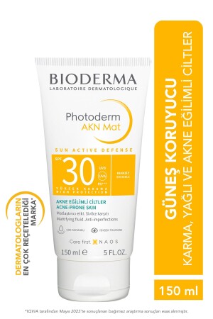 Photoderm AKN Mat Sivilce Karşıtı Güneş Kremi Yağlı Akne Eğilimli Ciltler Matlaştırıcı Etki 150 ml - 2