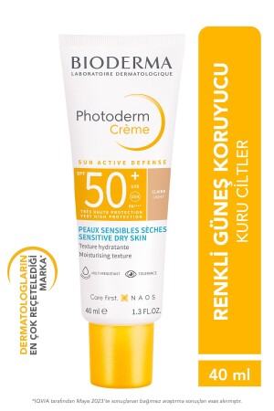 Photoderm Creme Kuru Cilt Için Spf 50 Light Renkli Güneş Kremi 40 ml 3701129803516 - 2