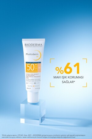 Photoderm M Light SPF50+ Farbige Sonnencreme für das Gesicht mit hohem Schutz gegen dunkle Flecken und blaues Licht, 40 ml - 5