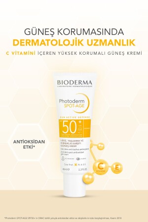 Photoderm Spot Age SPF50- Leke- Yaşlanma ve Kırışıklık Karşıtı Yüksek Korumalı Güneş Kremi 40 ml - 6