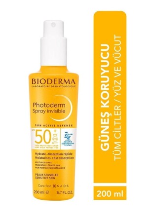 Photoderm Spray SPF50+ Sonnenschutzmittel mit hohem Schutz in Sprayform für die gesamte Haut 200 ml 1006633677 - 1