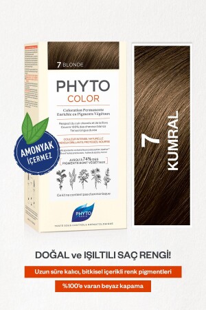 Phytocolor 7 Kumral Amonyaksız Kalıcı Bitkisel Saç Boyası 3338221002402 - 2