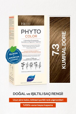 Phytocolor 7.3 Kumral Dore Amonyaksız Kalıcı Bitkisel Saç Boyası 3338221002426 - 2