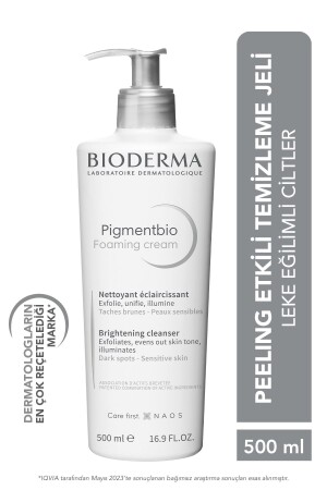 Pigmentbio Foaming Cream Leke Karşıtı Aydınlatıcı Peeling Etkili Yıkama Jeli Yüz ve Vücut 500 ml - 1