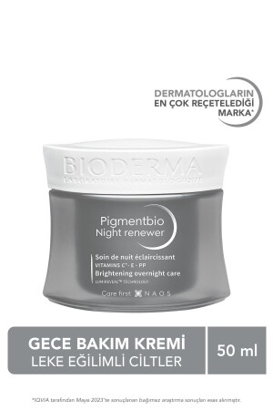 Pigmentbio Night Renewer Leke Karşıtı Cilt Tonu Eşitleyici C ve E Vitamini Gece Kremi 50 ml HBV00000NF1F9 - 3