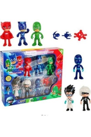 Pijamaskeliler Pjmasks Figür Oyuncakları 6lı Set Pijamasks Figur 141414 - 5