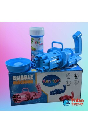 Pilli Köpüklü Oyuncak Baloncuk Köpük Makinesi Tabancası Bubble Machine 50 ml Baloncuk Likiti 2483 - 1