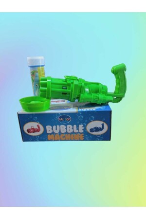 Pilli Köpüklü Oyuncak Baloncuk Köpük Makinesi Tabancası Bubble Machine - 50 ml Baloncuk Likiti 2483 - 4