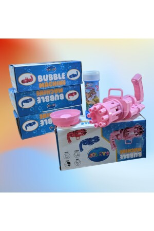 Pilli Köpüklü Oyuncak Baloncuk Köpük Makinesi Tabancası Bubble Machine 50 ml Baloncuk Likiti 2483 - 4