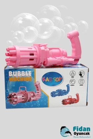 Pilli Köpüklü Oyuncak Baloncuk Köpük Makinesi Tabancası Bubble Machine 50 ml Baloncuk Likiti 2483 - 3