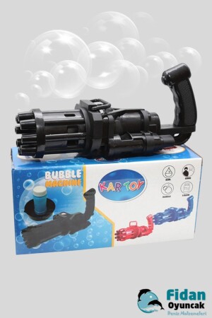 Pilli Köpüklü Oyuncak Baloncuk Köpük Makinesi Tabancası Bubble Machine 50 ml Baloncuk Likiti 2483 - 1