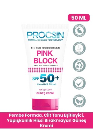 Pink Block Brightening and Tone Equalizing Spf50 Sonnencreme 50 ml - 3