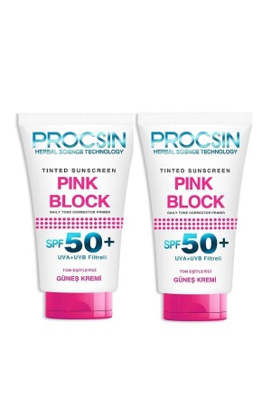 Pink Block Illuminating Spf50+ 2x50 ml Sonnenschutzmittel Pink Block Illuminating - 3