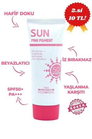 Pink Power Adenozin Içeren Yapışkan His Bırakmayan Spf50 Pa Uva-uvb Güneş Kremi 70ml - 1