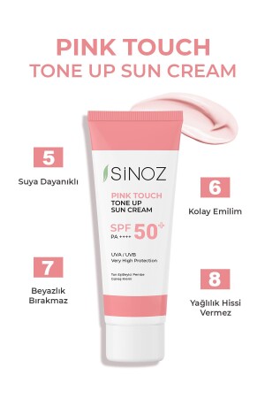 Pink Touch Spf 50 Cilt Aydınlatıcı Ton Eşitleyici Pembe Yüz Güneş Kremi 50 ml Tüm Ciltler Için - 7