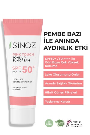 Pink Touch SPF 50 Skin Brightening Tone Equalizing Pink Face Sonnencreme 50 ml für alle Hauttypen - 1